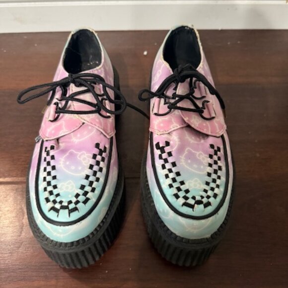 TUK Hello Kitty Pastel All Over Ombre Creepers Size 7 - Picture 1 of 7